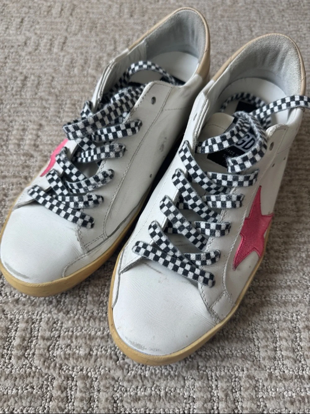 Golden Goose super star you are my sunrise pink EUC - Picture 4 of 8